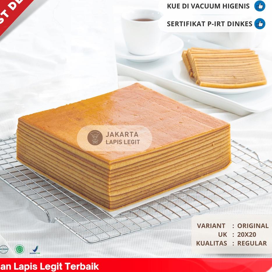 

➽ KUE LAPIS LEGIT Original Wisjman 100% Halal Wisman 20x20 Plain ✳