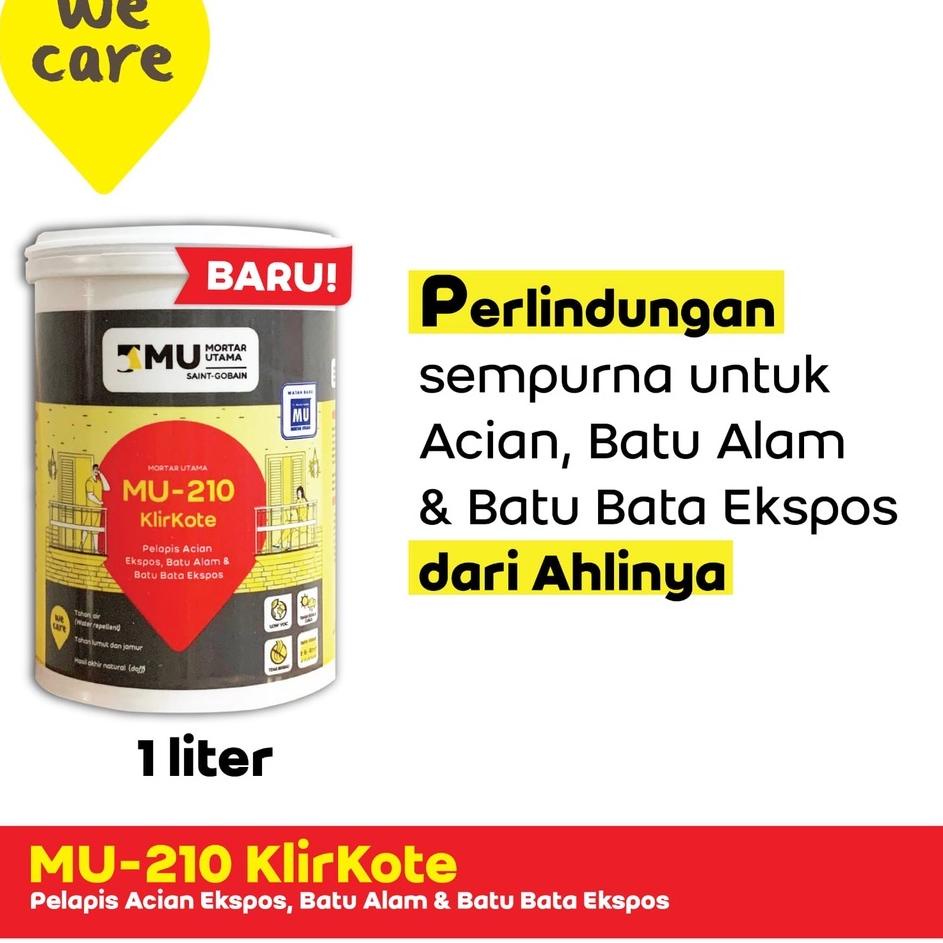 ♣ Mortar Utama er MU-210 Klirkote Pelapis Acian Ekspos ✪
