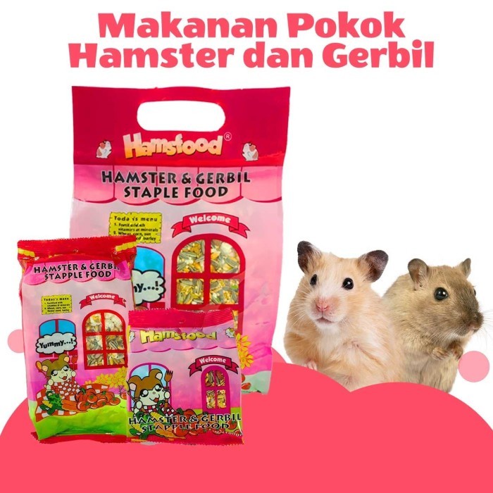 Hamsfood / Makanan Hamster &amp; Gerbil 100gr / Hamsfood 100gr