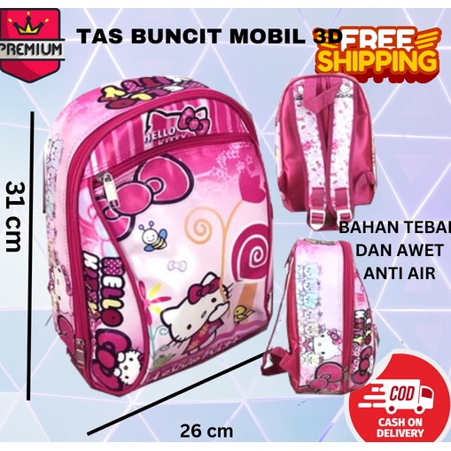 COD ~ TAS ANTI AIR ~Tas Ransel Sekolah Anak PG BUNCIT karakter bus unicorn tas mobil tas bus tas gendut frozen helo kity tayo spiderman avenger