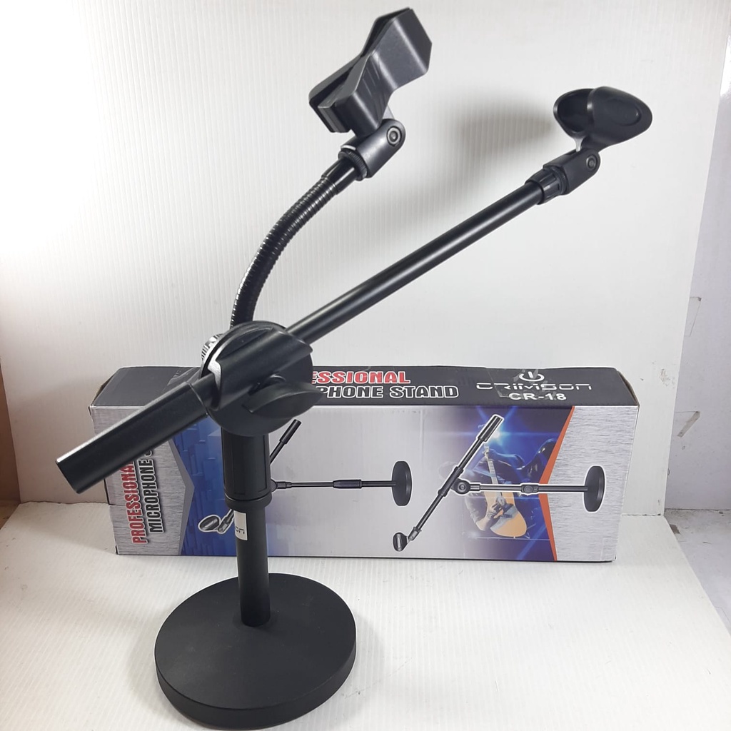 Stand Mic Meja Desk Crimson Cr-18 Tinggi 45-60 Cm