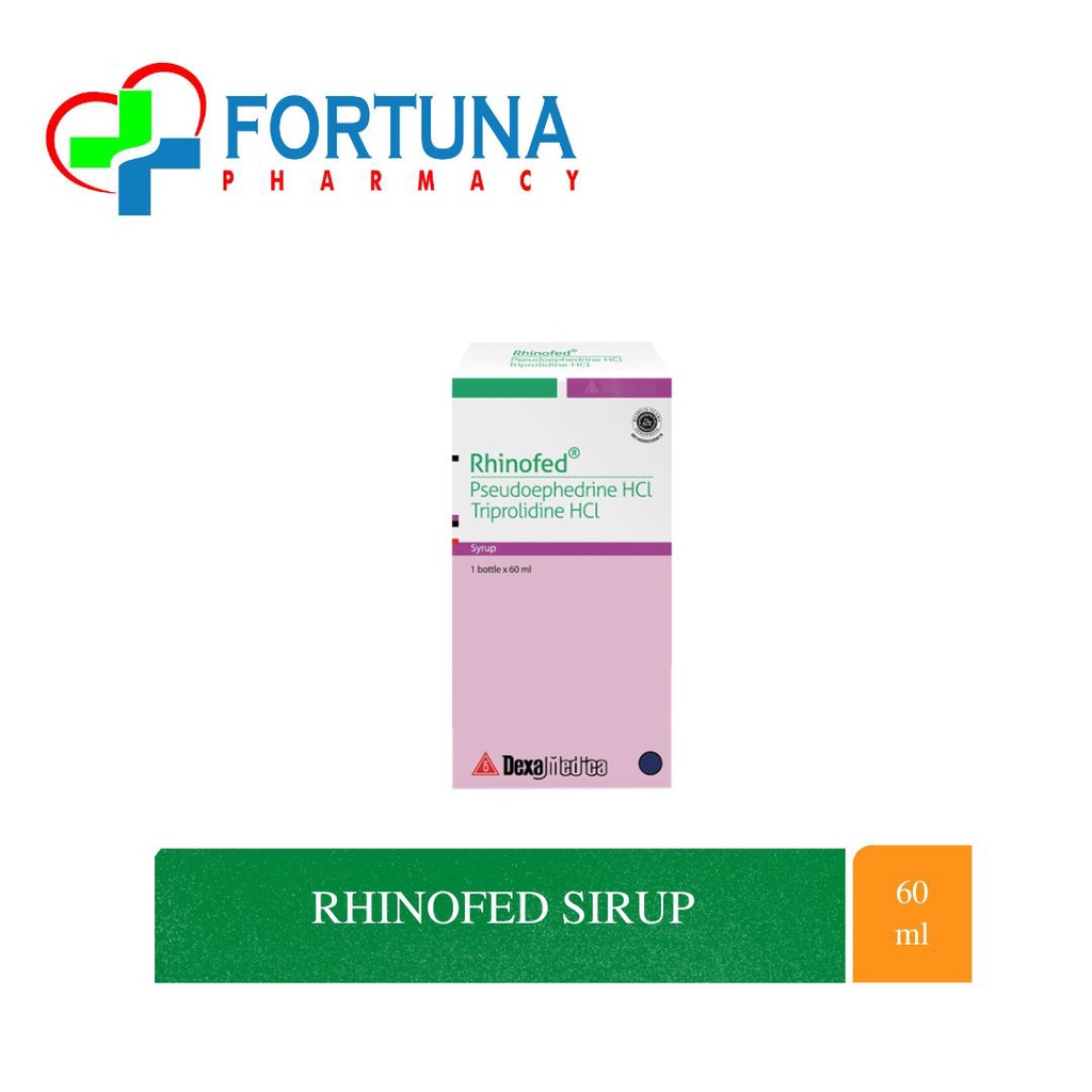 Rhinofed Sirup 60 ml Obat Pilek Anak Dewasa