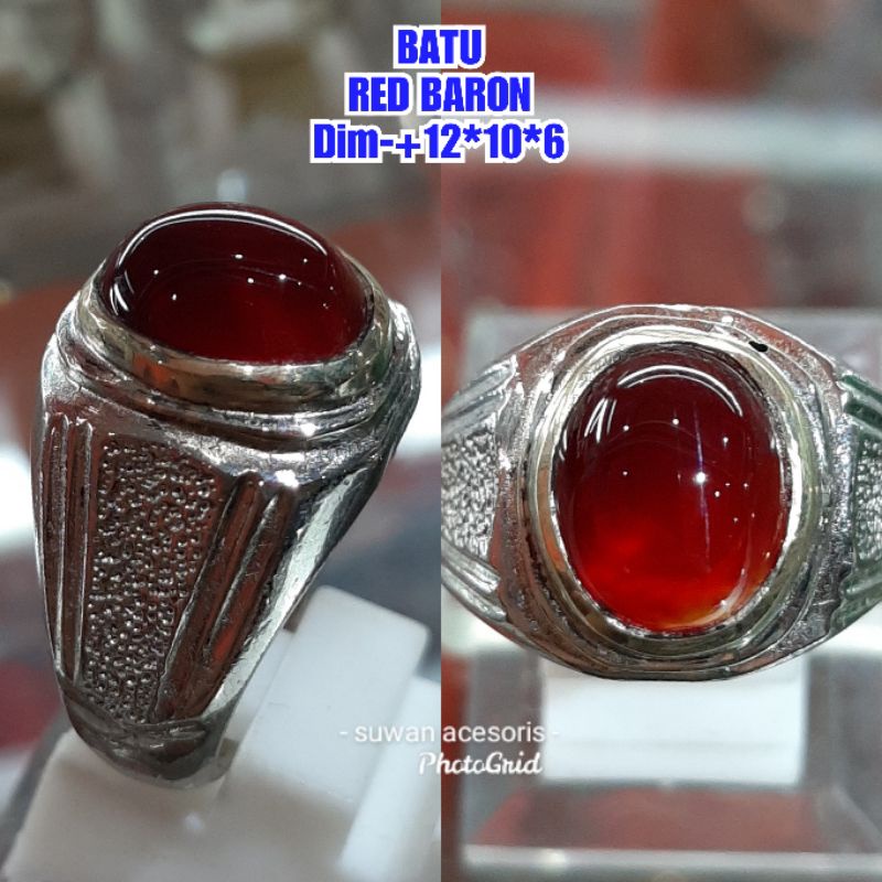 BATU RED BARON CRISTAL GIWANG