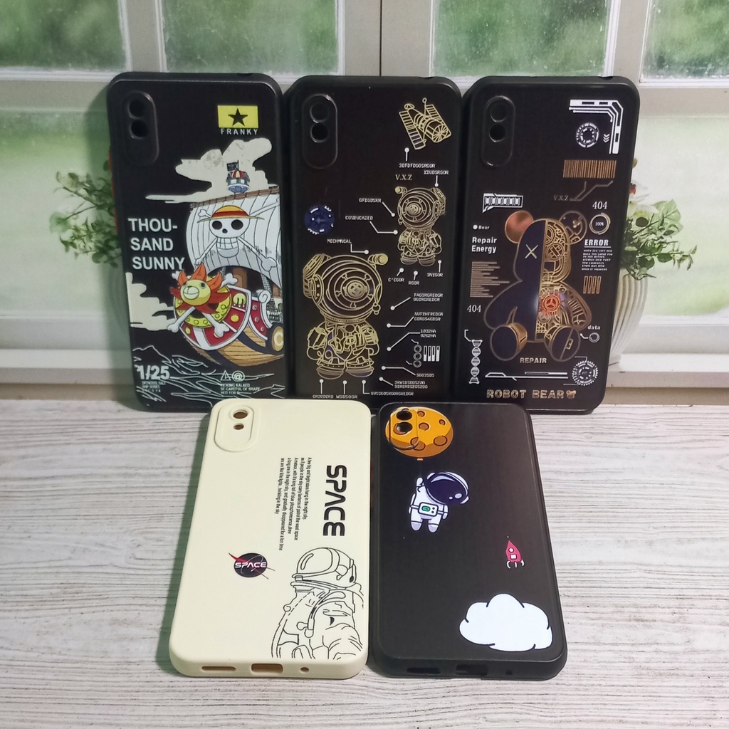 Casing Xiaomi Redmi 9A Fuze Case Motif Robot Astronot Xiaomi 9a