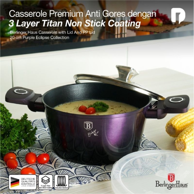 Panci Sultan Berlinger Haus Casserole 20cm