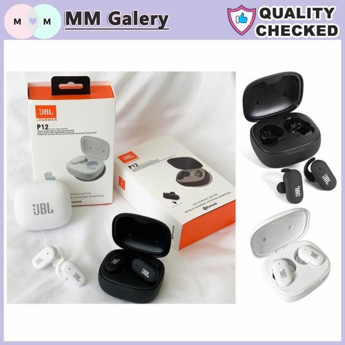 Headset Bluetooth JBL P12 V5.0 TWS / PUREBASS WIRELESS JBL / EARPHONE