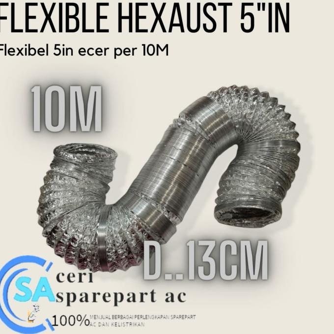 Cerobong Asap Flexible 5In Duct 5" Diameter 13Cm Hexos Fan
