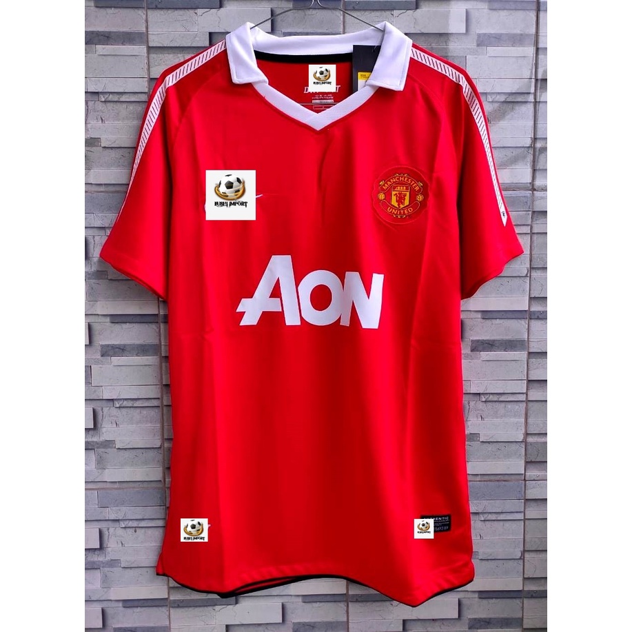 RETRO | Jersey Baju Bola MU Home 2010 2011 Grade Ori