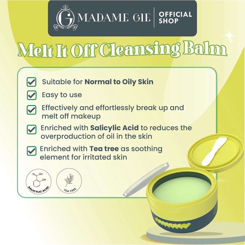 ✨LACIKOSME✨ MADAME GIE MELT IT OFF DEEP CLEANSING BALM - PEMBERSIH MAKE UP