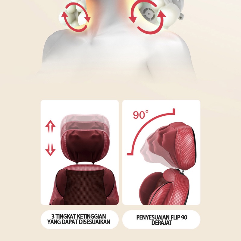 Benbo Versi Tinggi Pijat Multi-titik Portabel Kursi Pijat Listrik/Bantal Pijat Tubuh Kaki Panjang Pijat Bantal Pijat Kepala