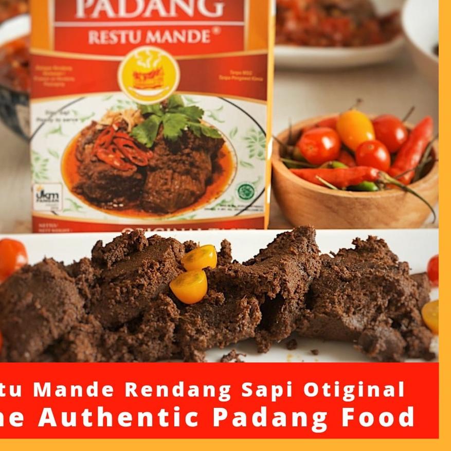 

➻ Restu Mande [PALINGDIMINATI] Rendang Sapi Rendang Kemasan Vakum Original 300gr ☎