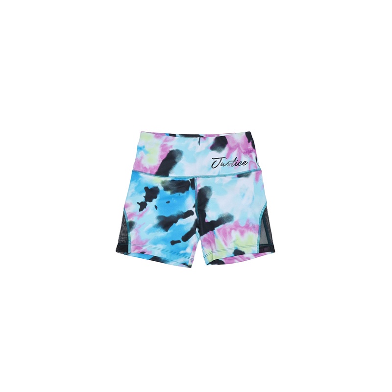Justice Jsport Tie Dye Tech Shorts Malibu-Celana Pendek Anak Perempuan