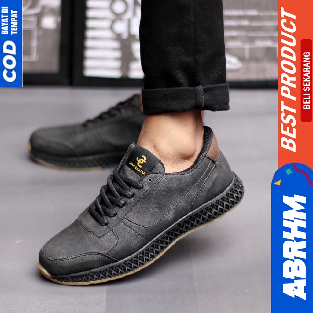 Sepatu Sneakers Pria Casual  Kerja Kuliah Abraham JIMR