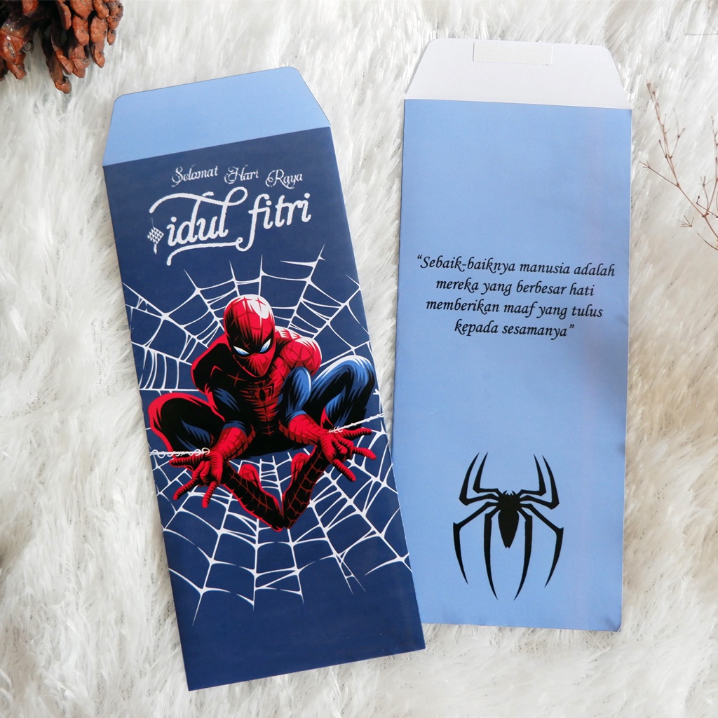 

Amplop Lebaran Idul Fitri Karakter Kartun Spiderman Unik dan Lucu 2024, Gratis Perekat, 1 Pack isi 10 pcs