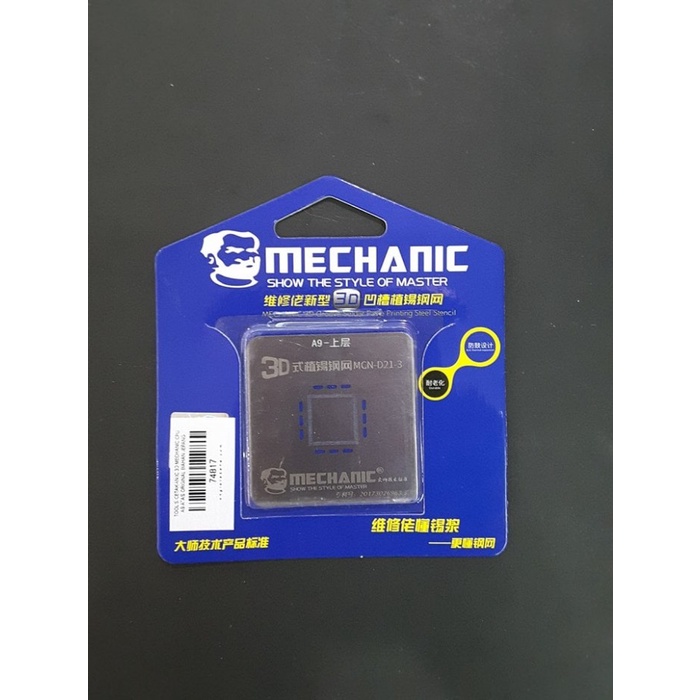 Mechanic CPU A9 Atas Cetakan IC 3D Bahan Jepang Original