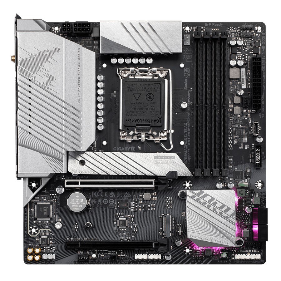 GIGABYTE B760M AORUS ELITE AX DDR5 (Socket LGA 1700, Gen 12, Gen 13)