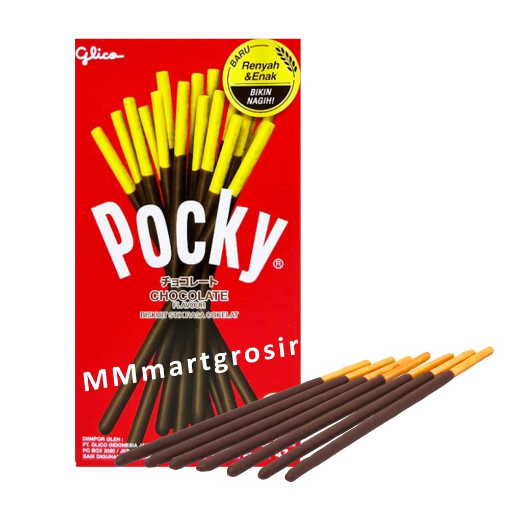 POCKY CHOCOLATE FLAVOUR/BISKUIT STIK RASA COKLAT 47g