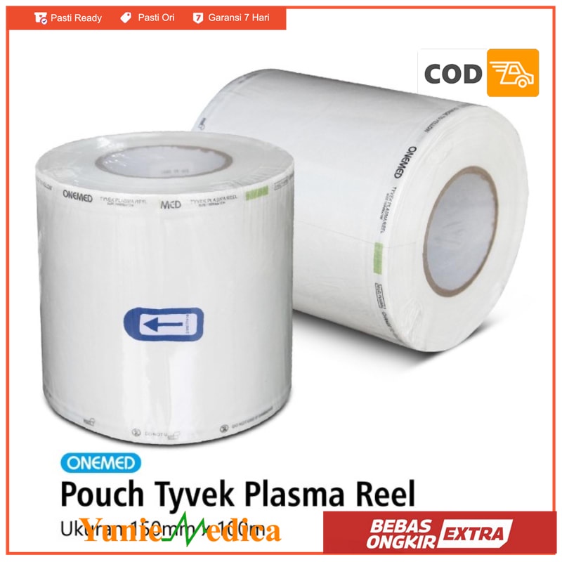 Pouch Tyvek Plasma Roll 15 cm x 100 M OneMed Roll