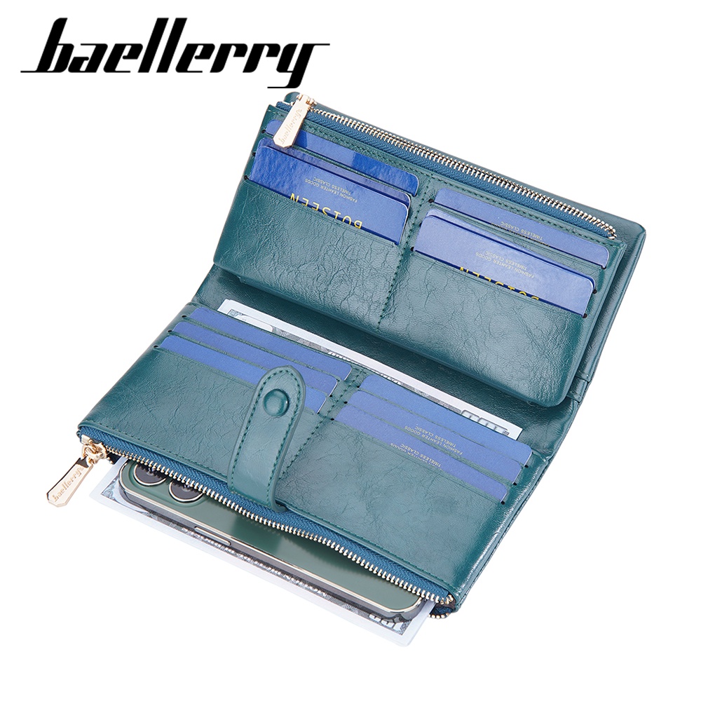 BAELLERRY N1911 Dompet Wanita Panjang Bahan Kulit PU Leather Premium WATCHKITE WKOS