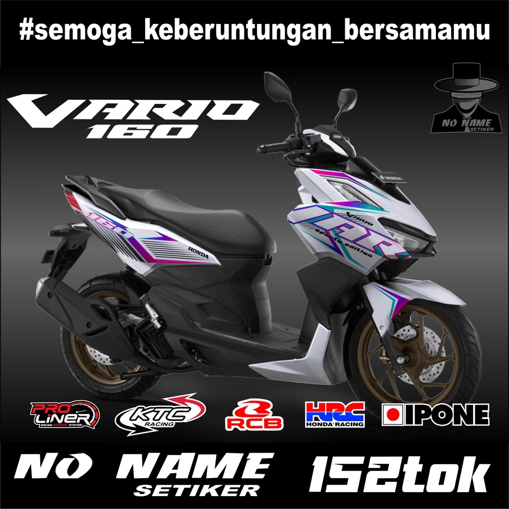 Striping Honda Vario 160 (152tok) terbaru 2022 stiker sticker setiker