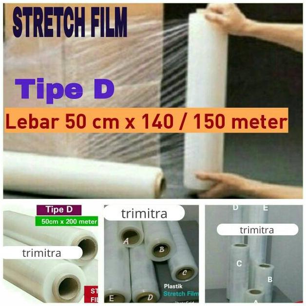 

Plastik Stretch Film / Strech Film Wrapping Segel Shrink 50cmx140/150m BRG BARU