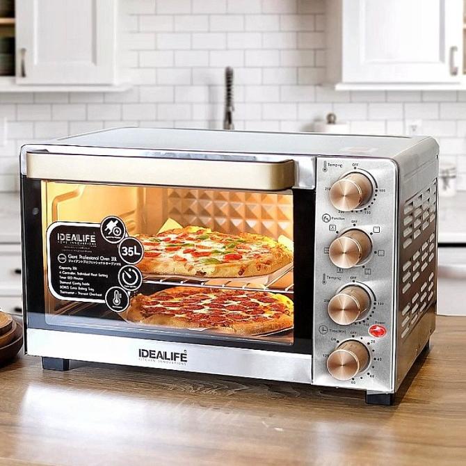 IDEALIFE IL-335 Oven Listrik Pemanggang Roti Kue 35 Liter