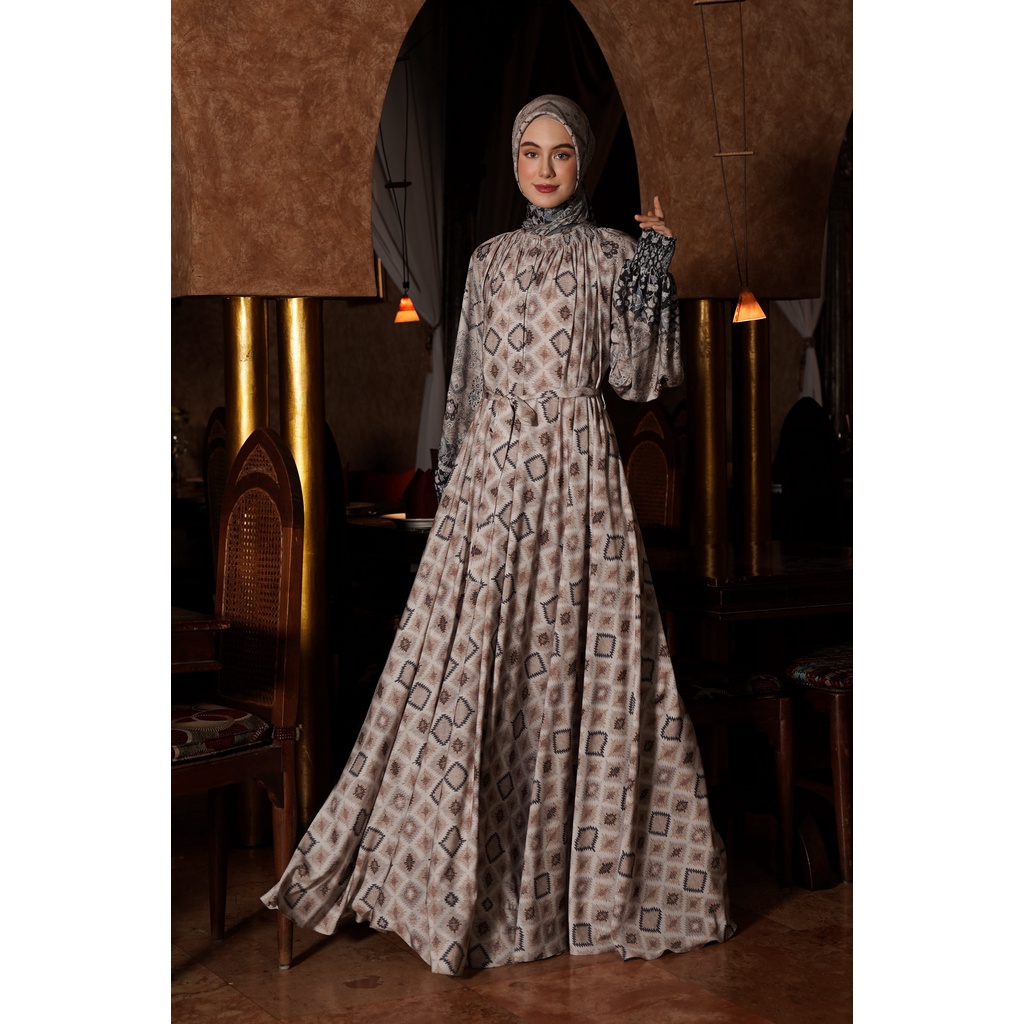 Dress Ivan Gunawan  | Glam Beige | Dress Muslim gamis abaya lebaran