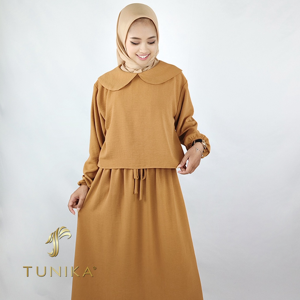 Niami Maxy Crinkle Airflow - Baju Gamis Jumbo Wanita - Dress Muslim - Gamis Dewasa - Tunika