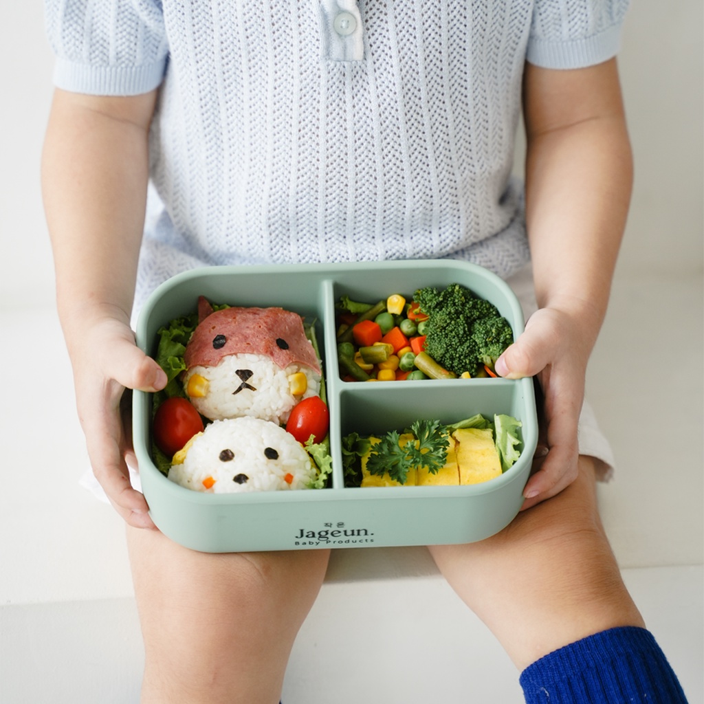 JAGEUN Silicone Bento Lunch Box Baby Container | Kotak Bekal Anak
