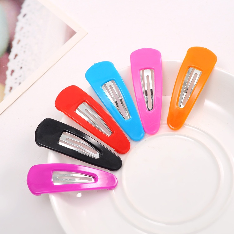 Jepit Rambut Anak Bentuk Tetesan Air Warna-Warni Gaya Sederhana Korea