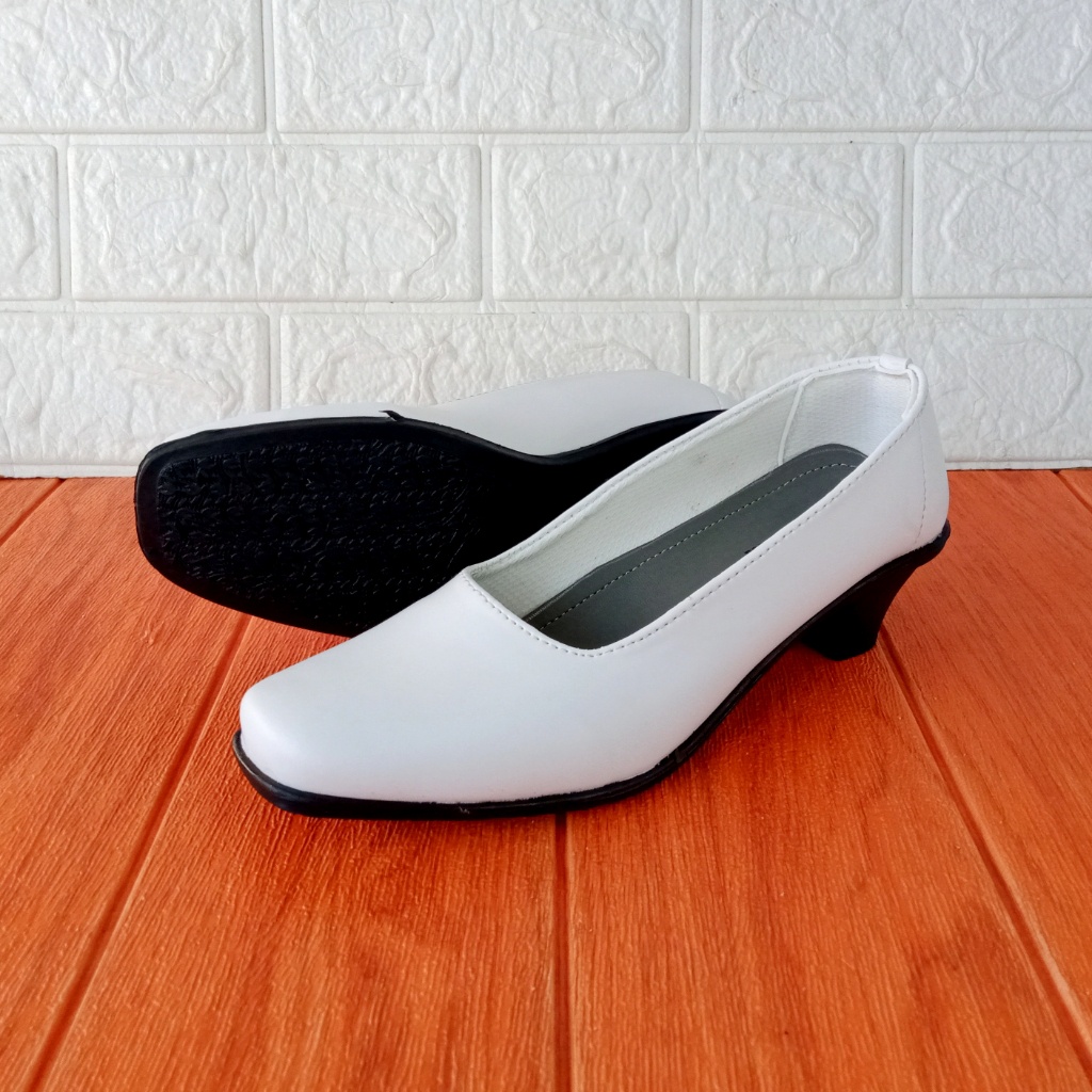 TO3 Sepatu Pantofel Wanita Guru Kerja Kantor Hak 4cm Size 37-40