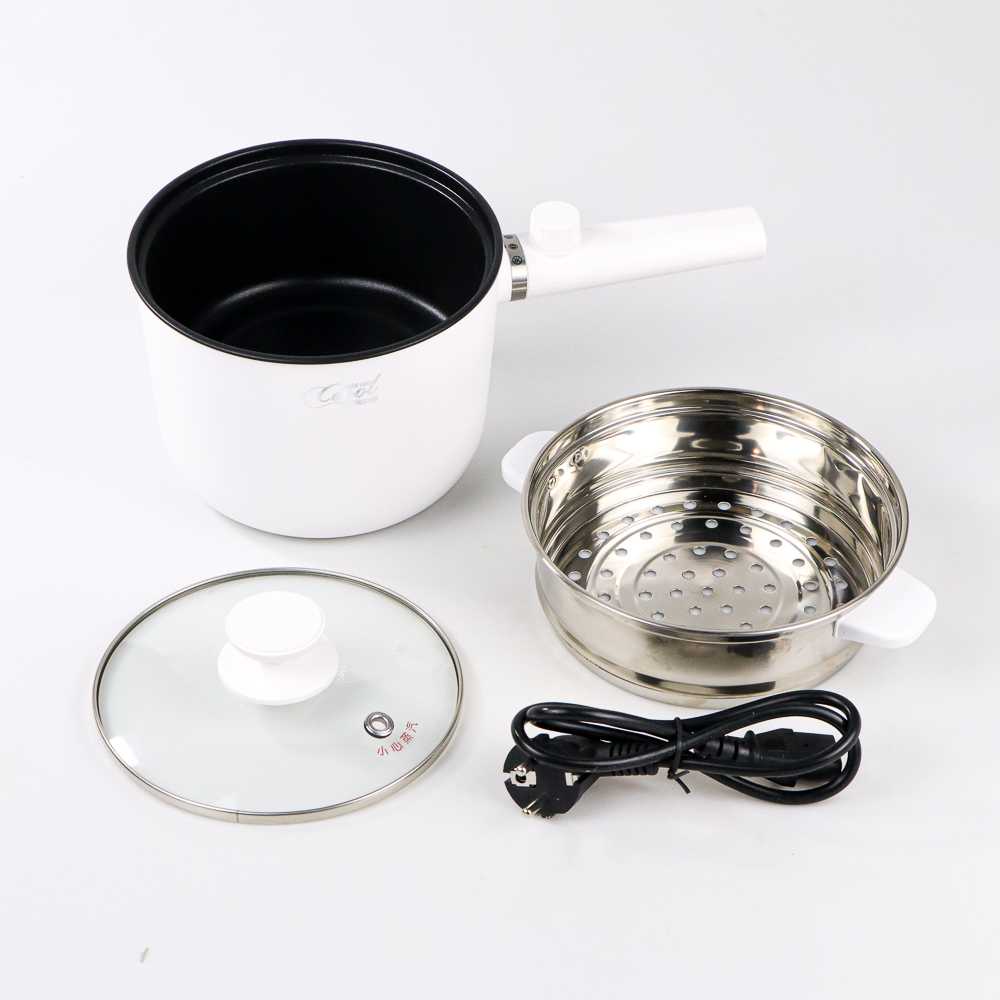 (BISA COD) FTIHSHP Ceool Panci Listrik Pot Electric Cooker 1.5L with Steamer - AJL-10B-1