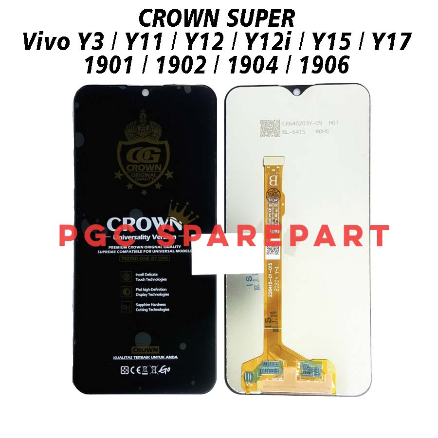 LCD Touchscreen Fullset Vivo Y3 / Y11 / Y12 / Y12i / Y15 / Y17 / 1901 / V1901A / V1901 / 1902 / 1904 / 1906 / 1940