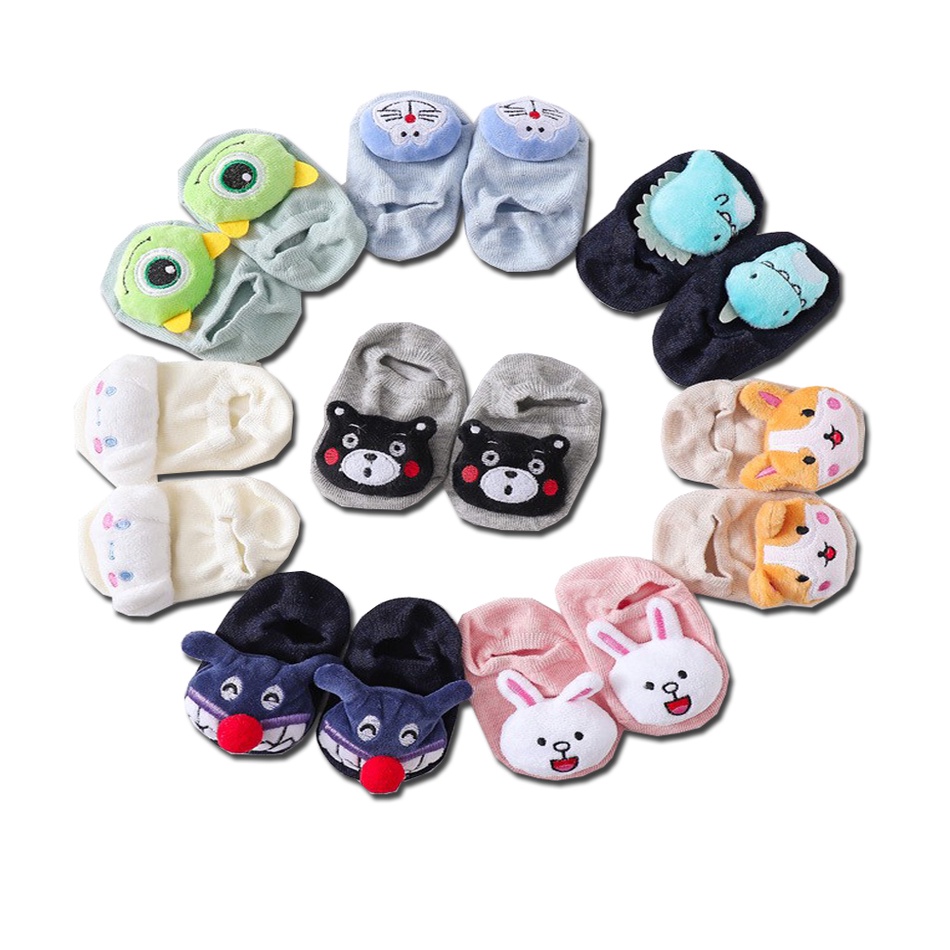 Kaos Kaki Anak Bayi Kartun Motif Hewan Animal Cute Baby Socks BB11