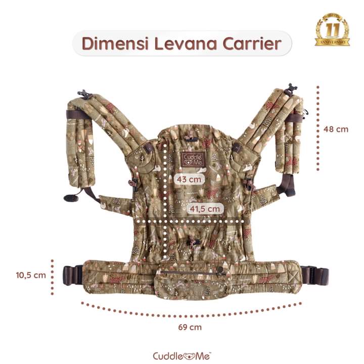 LEVANA CARRIER CUDDLE ME TERBARU ⁣NEW Levana Carrier CuddleMe - Gendongan Bayi New Born-2 Tahun - Gendongan SSC Stretchy