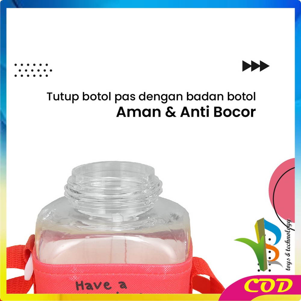 RB-C469 Botol Minum Anak Karakter 600ML Tempat Minum Anak TK Lucu Dengan Sedotan / Bottle Minum Kids Portable BPA FREE