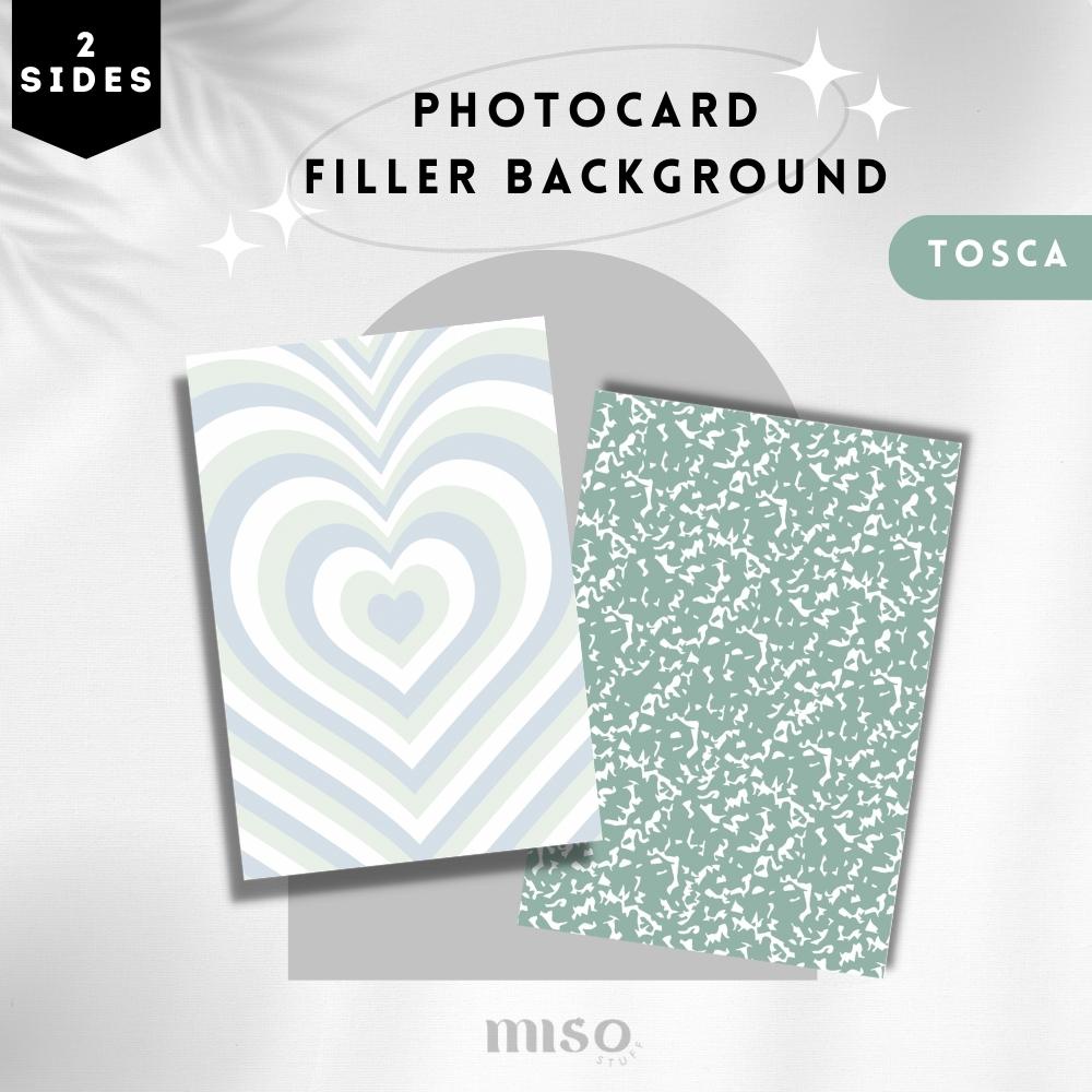 2 Sisi Photocard Background Tosca / Photocard Filler Background / PC Binder Filler Kpop Wishlist / B