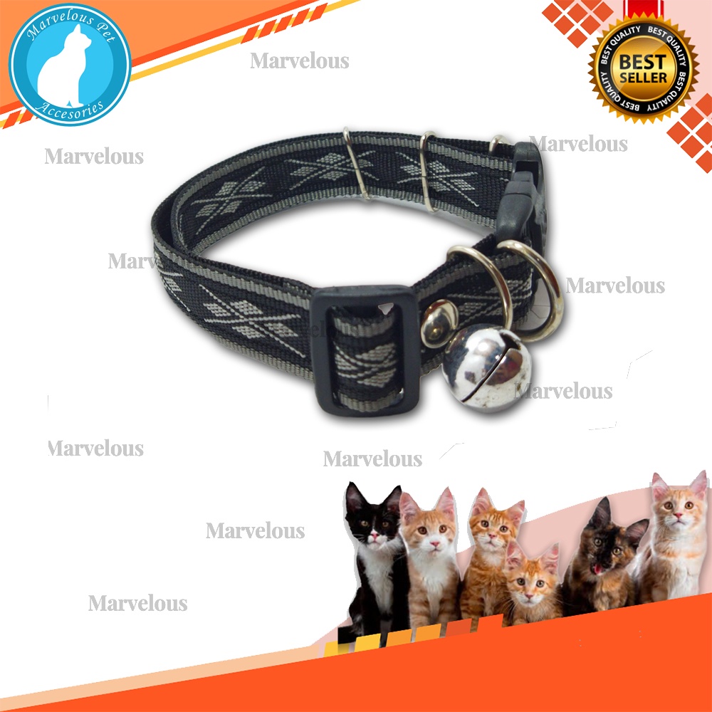 Kalung anjing motif lonceng 24 mm bahan tebal dan kuat kualitas premium