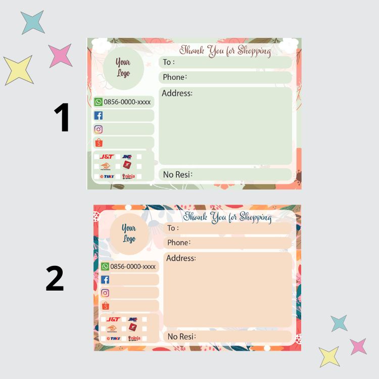 

Sticker alamat pengiriman olshop custom / label alamat pengiriman olshop custom / sticker pengiriman olshop custom / label pengiriman