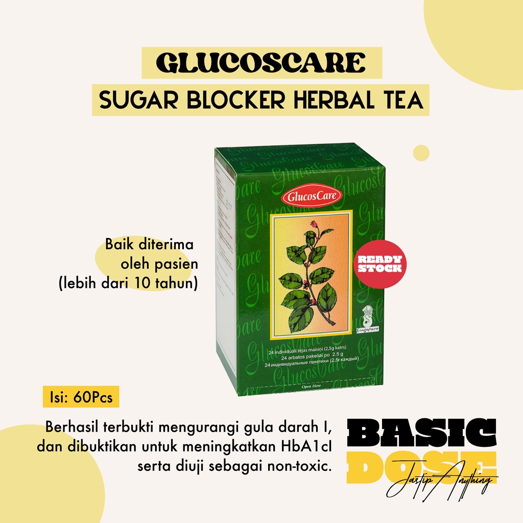 

[READY] GlucosCare Premium Tea, Sugar Blocker, 24pcs/ Singapore