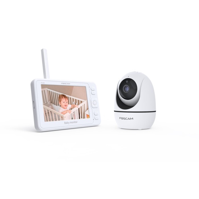 Baby Monitor Wireless Foscam 2MP Layar 5" Monitor Bayi Praktis Garansi