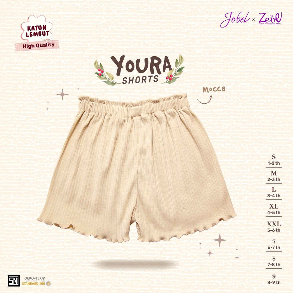 Celana Pendek Anak Perempuan Jobel Youra Shorts 1-4 Tahun