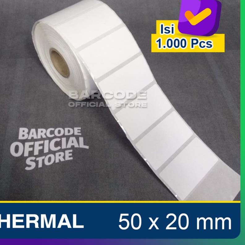 

✨TERBARU✨ Label Thermal 50x20mm - 50x20 - 50 x 20 mm (1 LINE) Kertas Sticker Receipt Printer Barcode Xpinter grosir