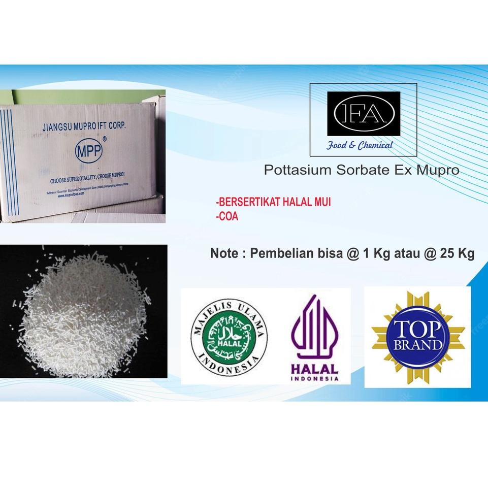 

➺ POTTASIUM SORBATE EX MUPRO ( PENGAWET MAKANAN) ➵