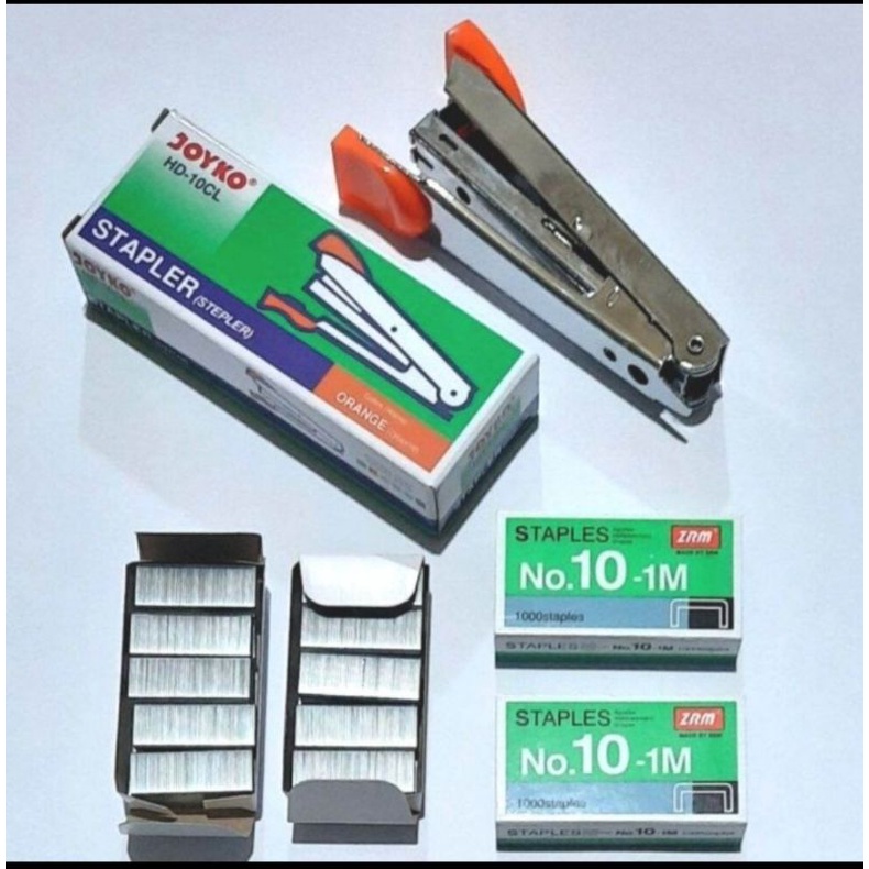 

MESIN SETEPLES MERK JOYKO HD 10 + 2 BUNGKUS ISI STEPLES