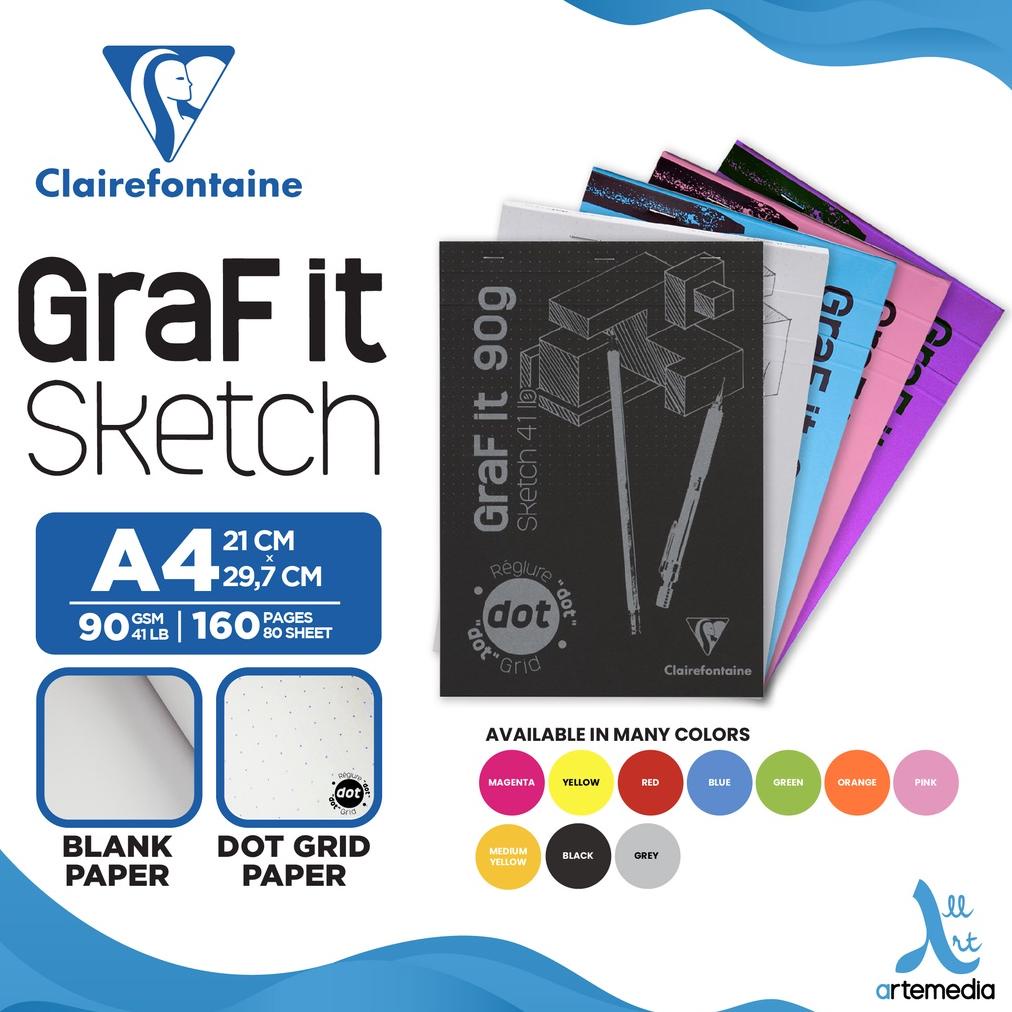 

Buku Sketsa Clairefontaine A4 Graf It White Dot Grid Sketch Pad Sketchbook