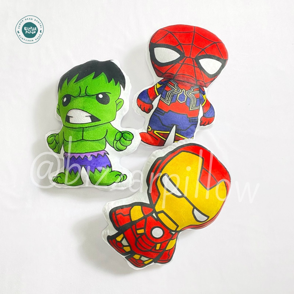 Bizzarpillow Bantal Karakter Superhero Chibi BZ353