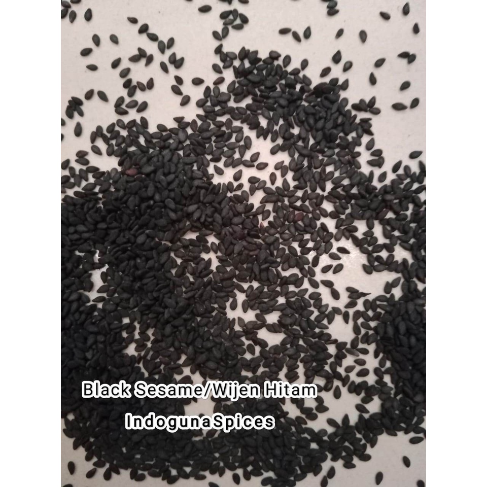 

Wijen Hitam / Biji wijen hitam / Black sesame import India 1KG