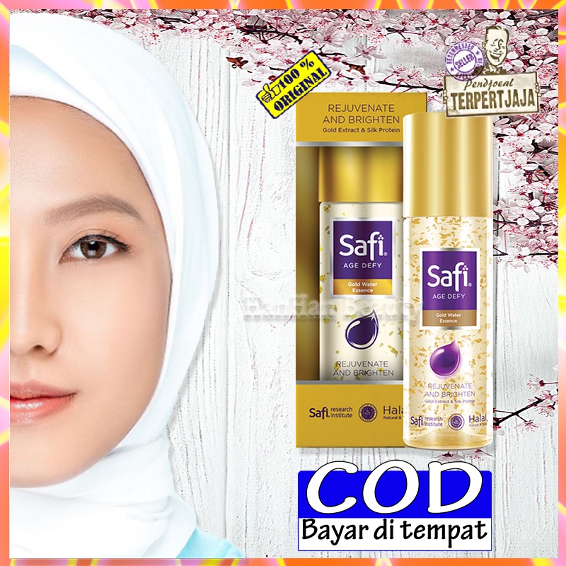Safi Age Defy Gold Water Essence 30ml BPOM Serum Glowing Pemutih Ampuh Asli BPOM Anti Aging Serum Be