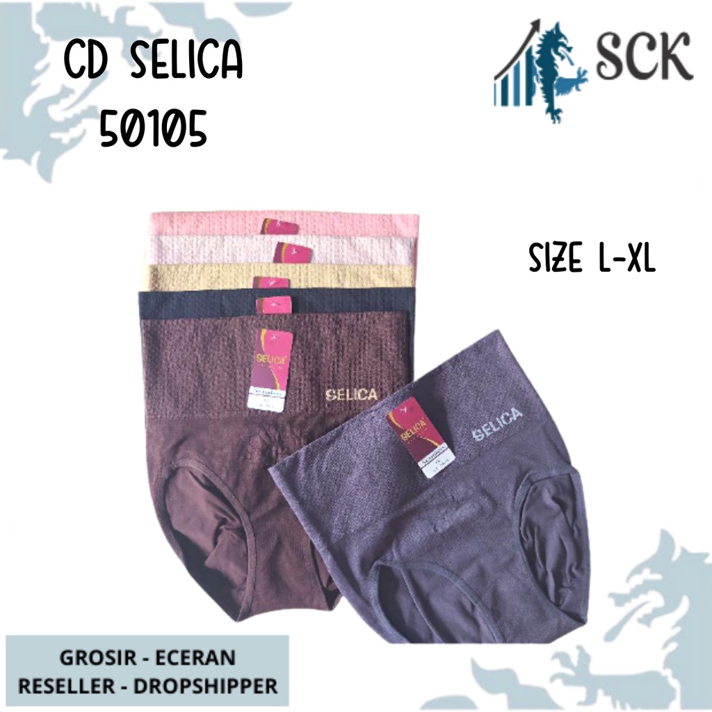 CD Wanita SELICA 50105 Bahan Nylon/ Pakaian Dalam Wanita Seamless Halus Maxi - sckmenwear GROSIR